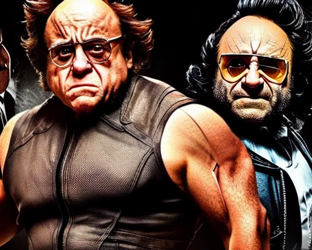 Image similar to cinematic still, danny devito as wolverine, x - men ( 2 0 1 9 )