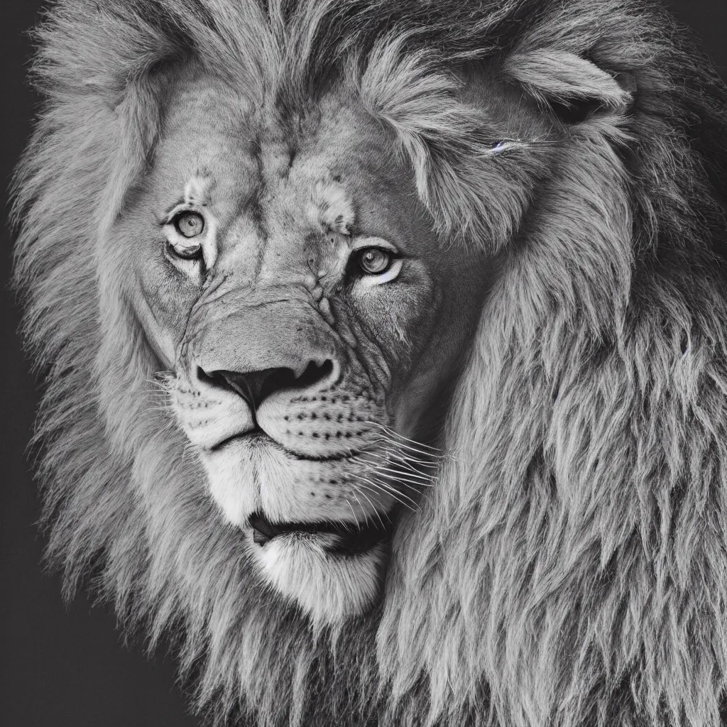 Image similar to lion portrait by akira toriyama, manga, 4 k