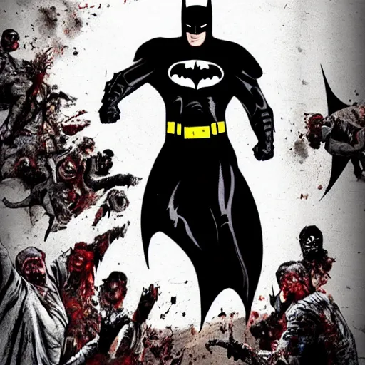 Prompt: Batman as a zombie!!!!!!!, movie still