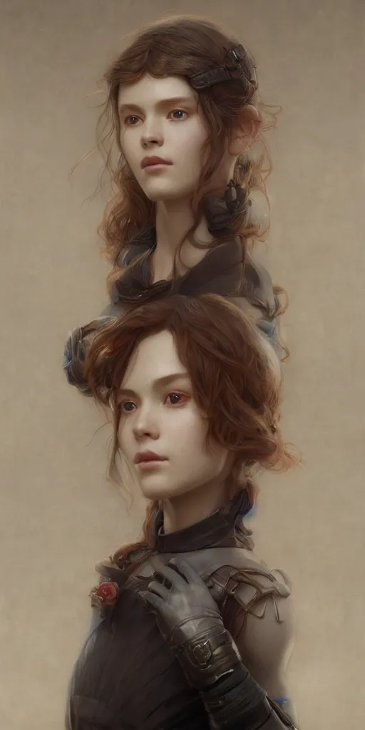 Image similar to Felicity, masterpiece by Edgar Maxence and Ross Tran and Michael Whelan, 8k, octane render