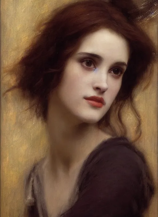 Prompt: a beautiful painting of young winona ryder by juan luna, pre-raphaelite, detailed, trending on artstation, hd, masterpiece