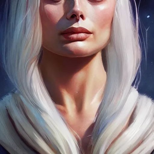 Image similar to margot robbie, d & d, fantasy, portrait, highly detailed, digital painting, trending on artstation, concept art, sharp focus, illustration, art by artgerm and greg rutkowski and magali villeneuve