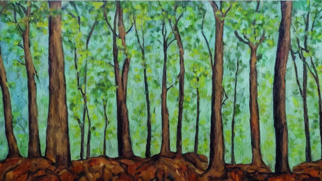 Image similar to trees in forest flat 2 d art atey ghalian