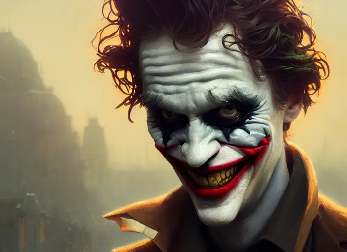 Prompt: highly detailed portrait of mark hamil as the joker, in batman, stephen bliss, unreal engine, fantasy art by greg rutkowski, loish, rhads, ferdinand knab, makoto shinkai and lois van baarle, ilya kuvshinov, rossdraws, tom bagshaw, global illumination, radiant light, detailed and intricate environment