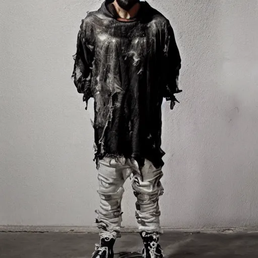 Prompt: jesus in fear of god streetwear by nicola samori, jerry lorenzo style