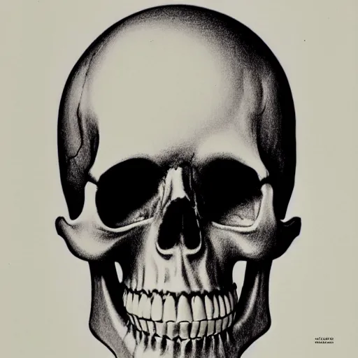 Image similar to skull by artwork karl gerstner, 8 k scan