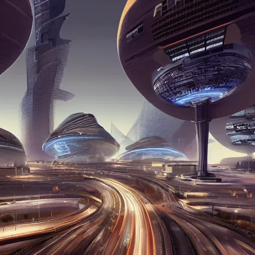 Image similar to Futuristic looking city by Gary Meyer, retro-futurism 4k, high details