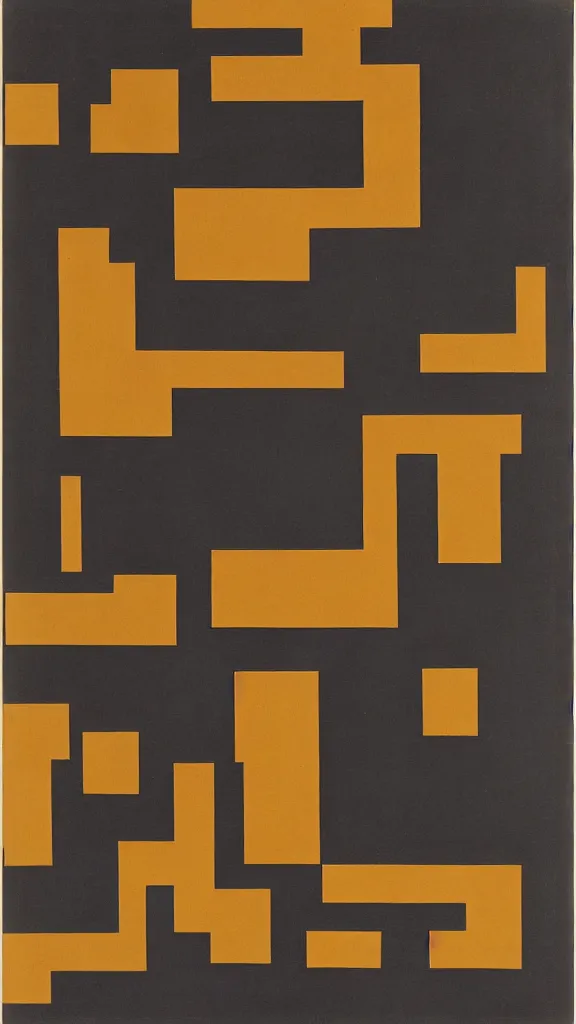 Image similar to a dream, by josef albers