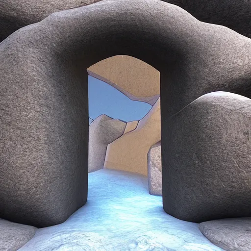 Prompt: portal to a valley