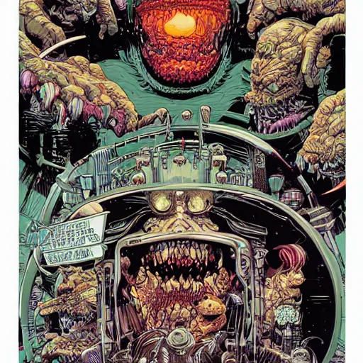 Image similar to head eating itself, by yoichi hatakenaka, masamune shirow, josan gonzales and dan mumford