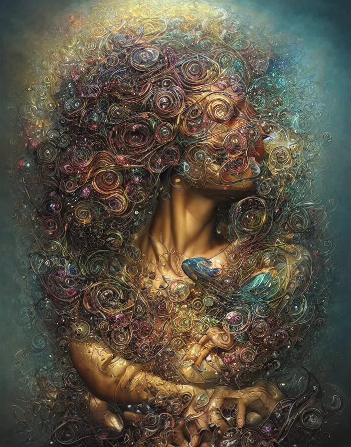 Image similar to hyper detailed industraial & utility colorful glimmering art by tomasz alen kopera