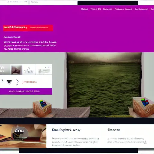 Image similar to Screenshot of a really well designed interactive 3D Website