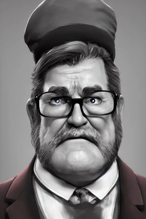 Prompt: portrait of grunkle Stan , made by Stanley Artgerm Lau, WLOP, Rossdraws, ArtStation, CGSociety, concept art, cgsociety, octane render, trending on artstation, artstationHD, artstationHQ, unreal engine, 4k, 8k,