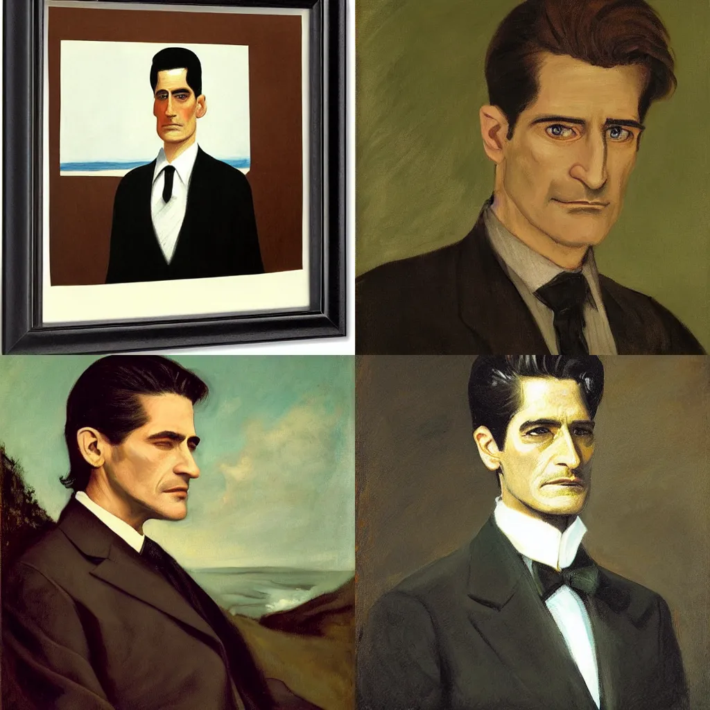 Prompt: Portrait of Dale Cooper from Twin Peaks by Gustave Courbet