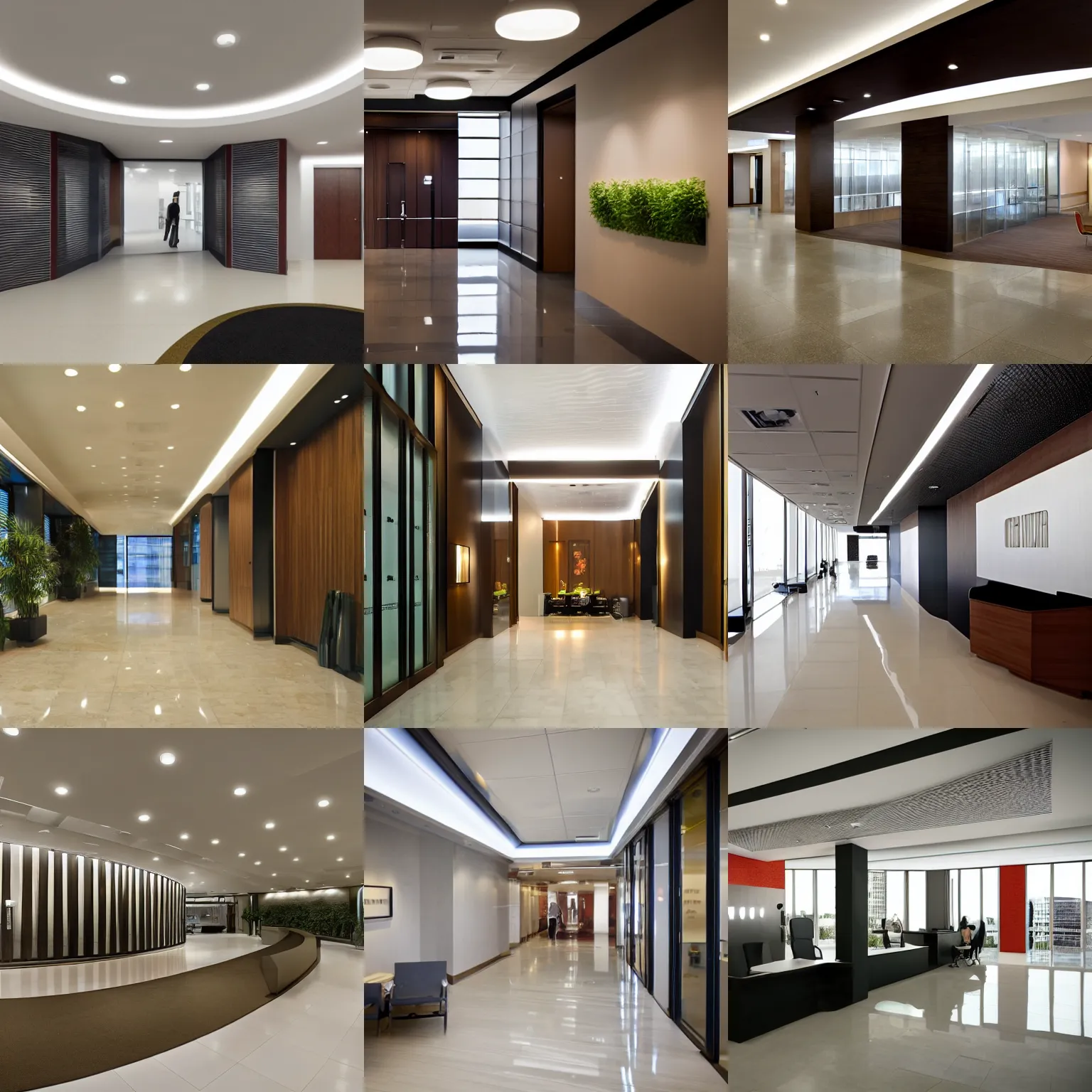 Prompt: modern interior, office, lobby