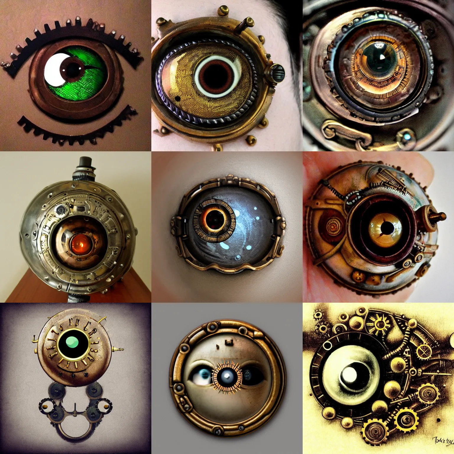 Prompt: steampunk eyeball