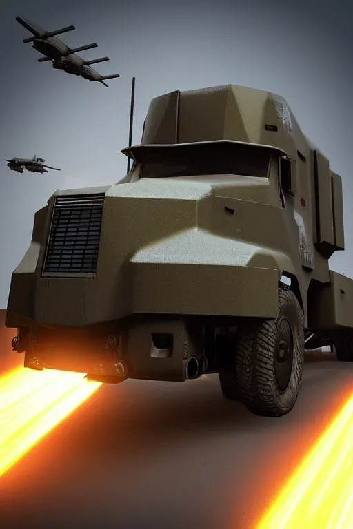 Image similar to “ cybertruck in war thunder game. front on, symmetrical. industrial design. good design award, innovative product concepts, most respected design, amazing depth, glowing, golden ratio, 3 d octane cycle unreal engine 5, volumetric lighting, cinematic lighting, cgstation artstation concept art ”