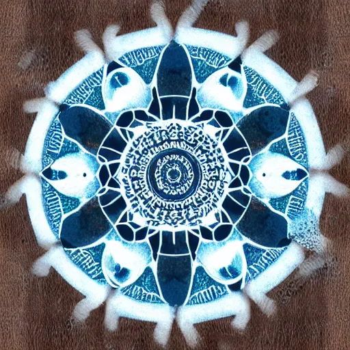 Image similar to polar bear mandala