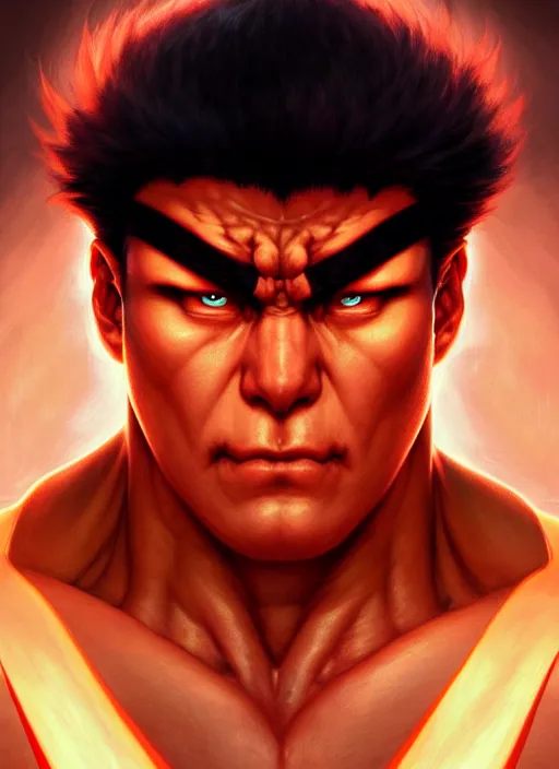 detailed portrait ryu from capcom street fighter 3,, Stable Diffusion