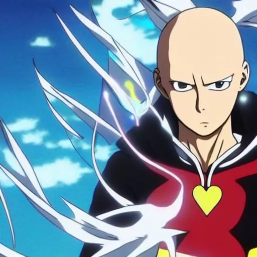 Image similar to saitama creating new dimension, anime