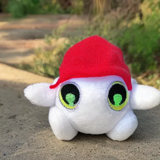 Image similar to sun rays beaming down on a togepi beanie baby