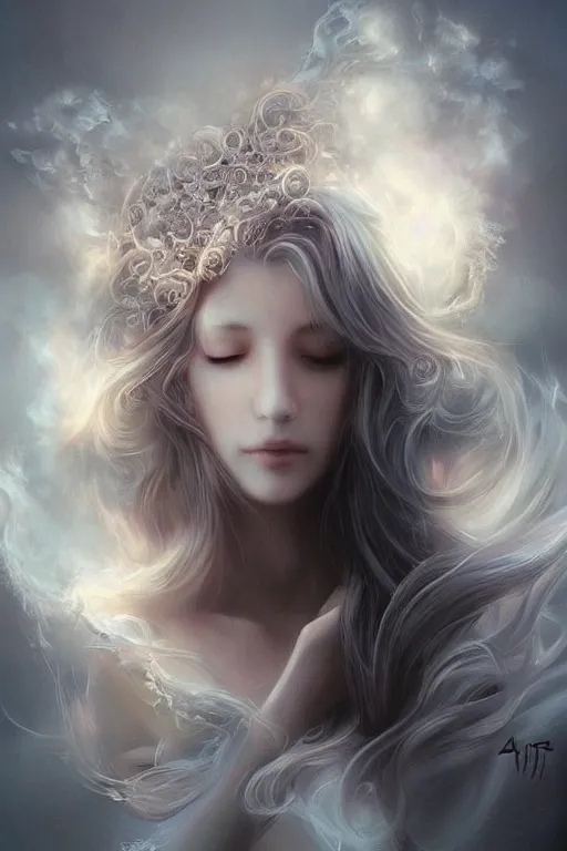 Image similar to Ethereal Wolf, intricate detail, ornate, conceptual art, soft light, dynamic, art by artgerm