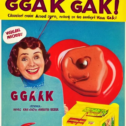 Image similar to advertisement for GAK, GAK advert