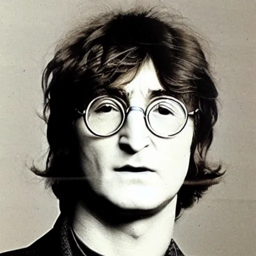 Image similar to john lennon when he was 2 4, hd, intricate detail, realistic