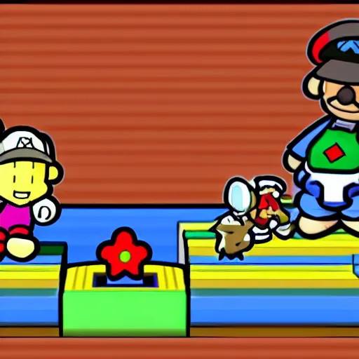 Image similar to paper mario on the n 6 4