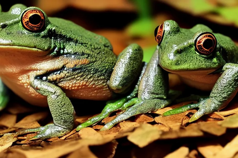 Image similar to photograph of a frog merchant.