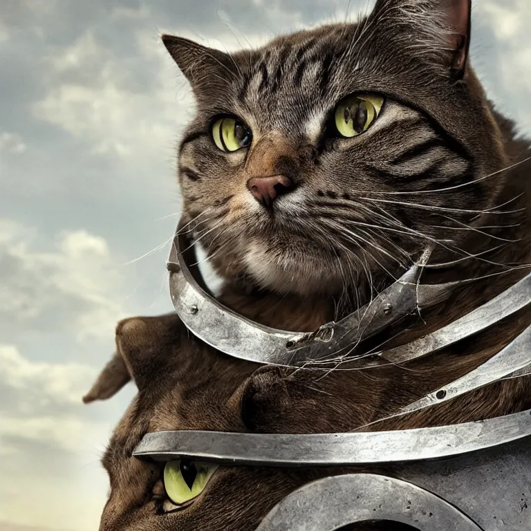 Prompt: an amazing award winning photo of a cat as a knight, very detailed and sharp, 4k hdr, cinematic masterpiece