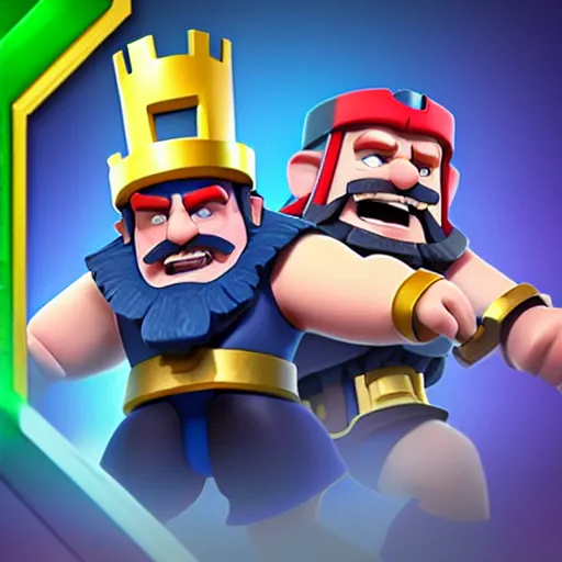 Image similar to clash royale in space