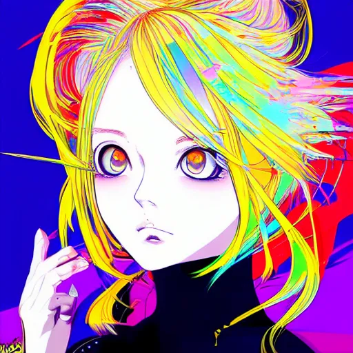 Image similar to a portrait of blonde girl by hiroyuki takahashi, detailed, 4 k