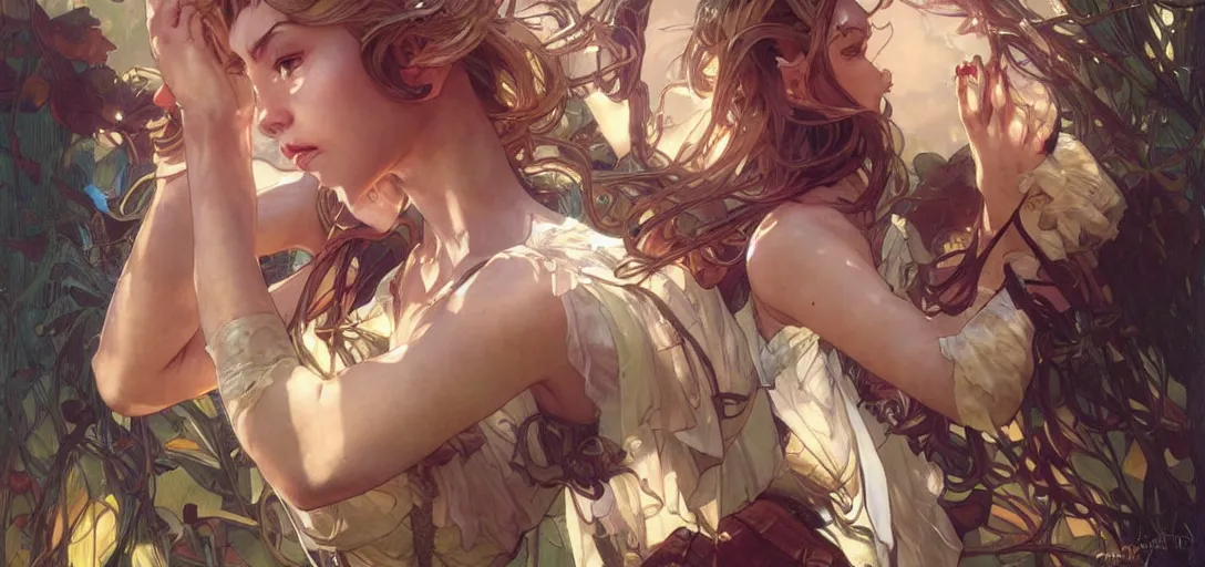 Image similar to Cindy Aurum by Stanley Artgerm Lau, greg rutkowski, thomas kindkade, alphonse mucha, loish, norman Rockwel