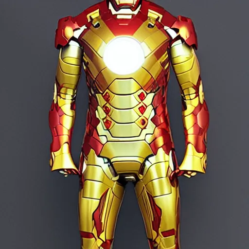 Prompt: Iron Man Gold Suit