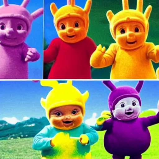 Prompt: Teletubbies Meme!!!!