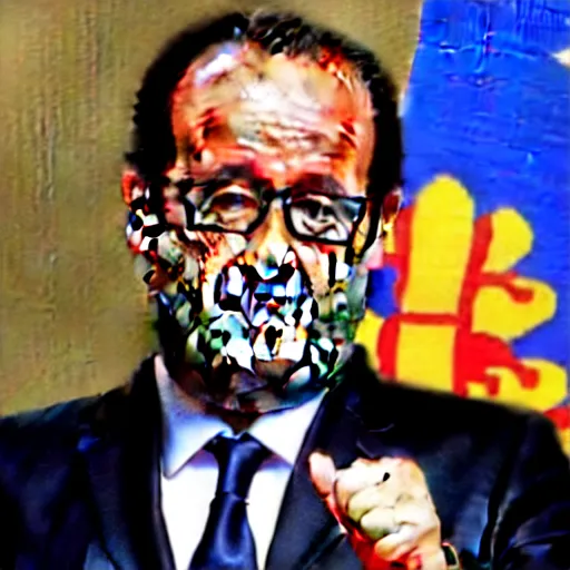 Image similar to François hollande is goku from dragon ball Z