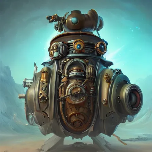 Image similar to steampunk tardigrade, unreal engine, style of peter mohrbacher, 8 k highly detailed, path traced