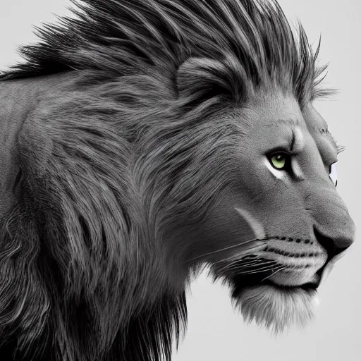 Image similar to animal half lion and half hawk, higly detailed, 8 k, photorealistic, art concept, artstation, sharp focus