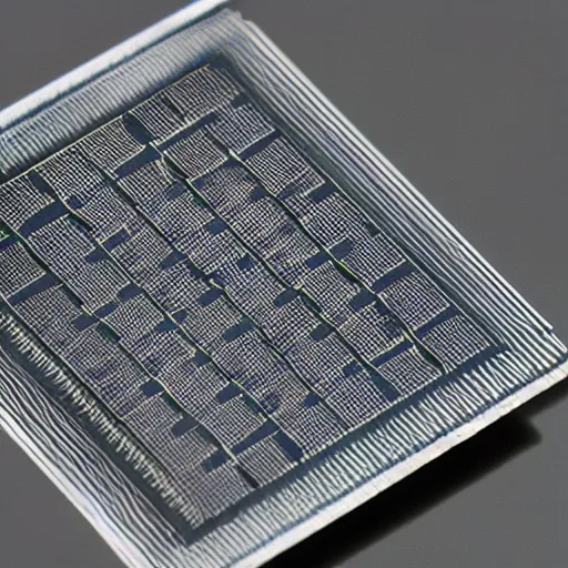 Image similar to photo lithography on silicon wafers, small IC