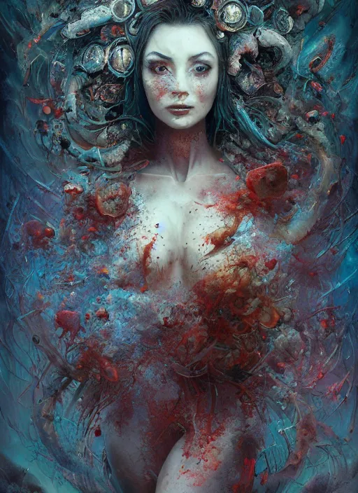 Image similar to the duchess, highly detailed, cinematic, 8 k, by megan duncanson, benjamin lacombe, adrian borda, stanley artgermm, tom bagshaw, craig mullins, carne griffiths, ayami kojima, beksinski, giger, trending on deviantart, hyper detailed, horror, full of colour