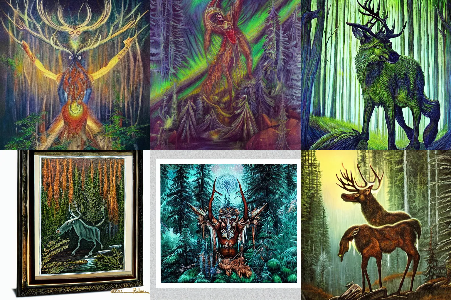 Prompt: The spirit of the boreal forest, legendary spiritual art