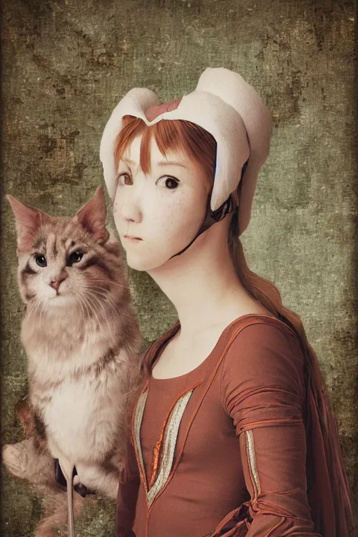 Image similar to kawaii spinx portrait, renaissance