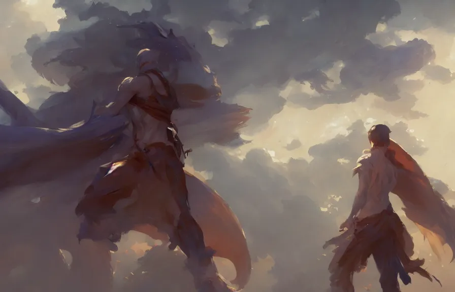 Prompt: greg manchess concept art of a the blessed elemental dimension, key visual, ambient lighting, highly detailed, digital painting, artstation, concept art, sharp focus, by makoto shinkai and akihiko yoshida and hidari and wlop and greg rutkowski