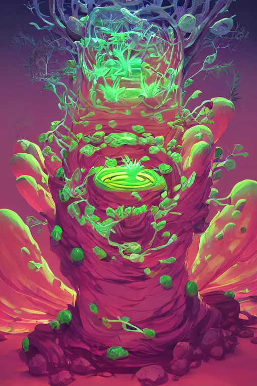 Image similar to roots cactus sushi cristal smurf ghost creature animal sushi cristal very big eye roots cactus elemental flush of force nature micro world fluo fishscale, behance hd by jesper ejsing, by rhads, makoto shinkai and lois van baarle, ilya kuvshinov, rossdraws radiating a glowing aura global illumination ray tracing hdr