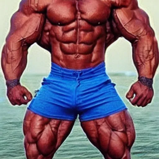 Image similar to the most muscular man ever, he is a chad