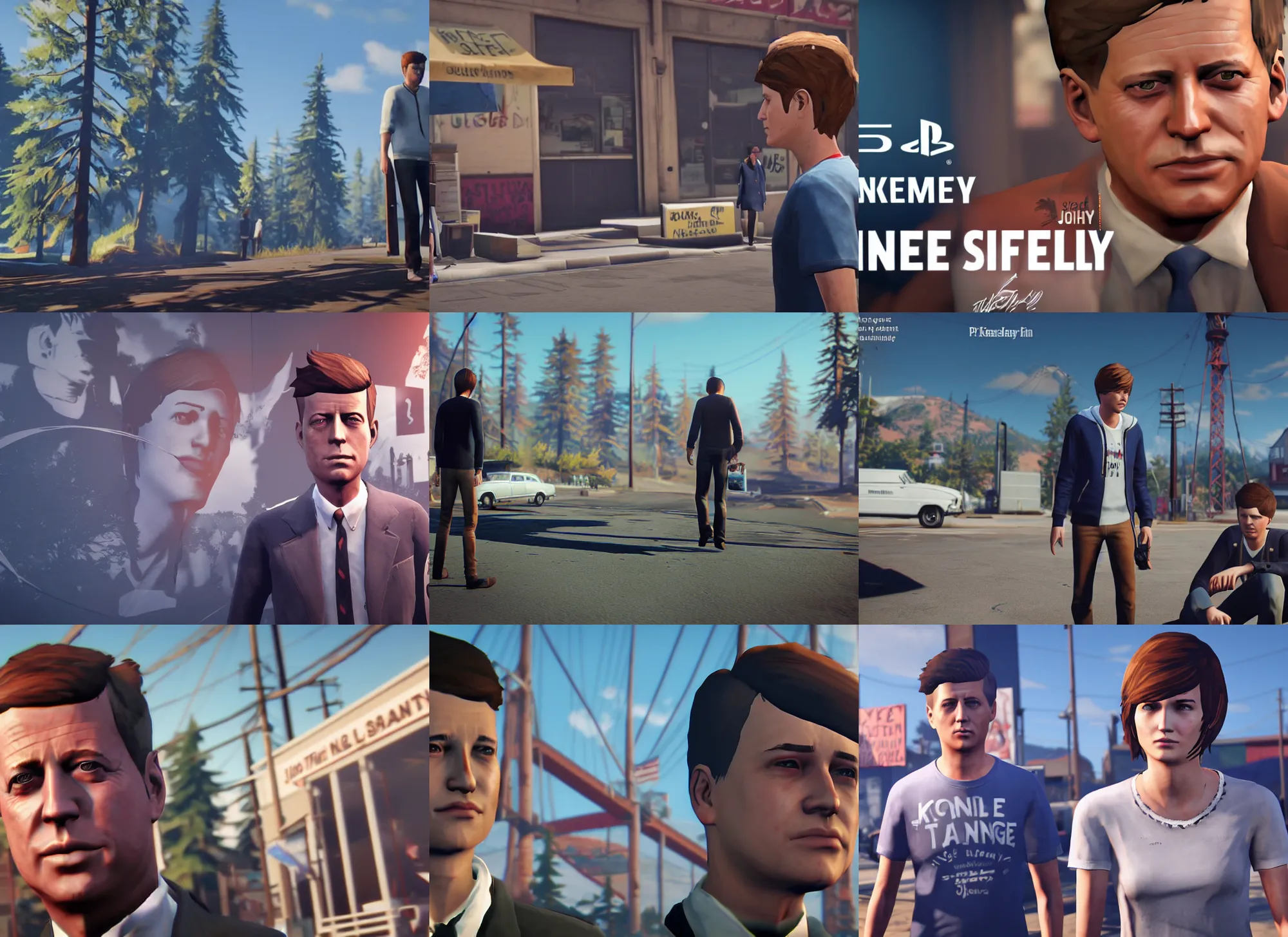 Image similar to ps 4 gameplay, john f kennedy in life is strange