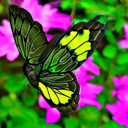 Image similar to a pretty green fluttercat