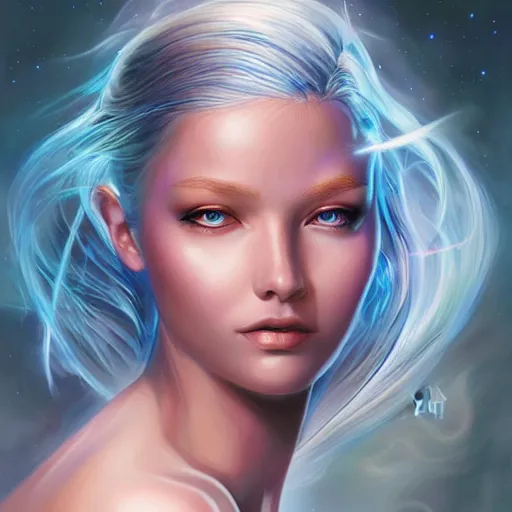 Image similar to beautiful realistic portrait of astral portal by artgerm