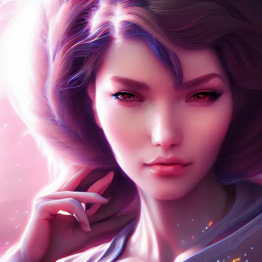 Image similar to beautiful scientist, sci - fi, utopian splash art, art by artgerm, intricately detailed, highly detailed, trending on artstation, 4 k, wallpaper - 1 0 2 4